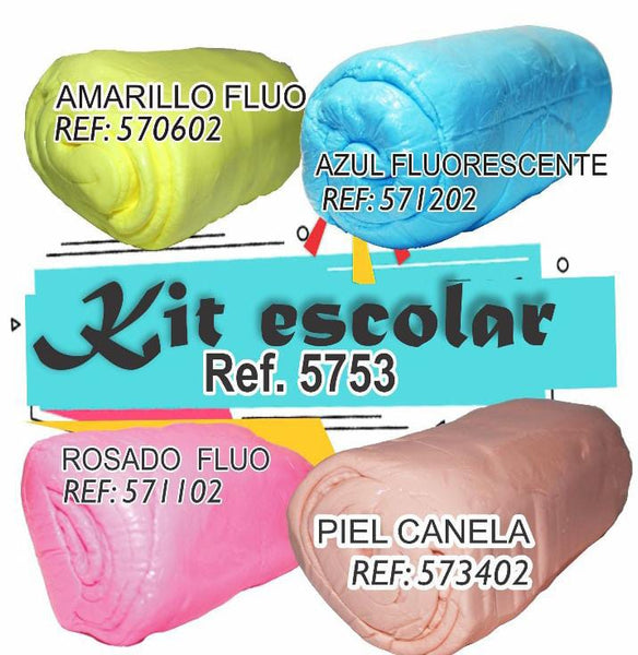 REF: 000005753 QMI. KIT # 4 500 GRS APROX. (ROSADA FL5711/AZUL FL 5712/AMARILLO FL5706/P