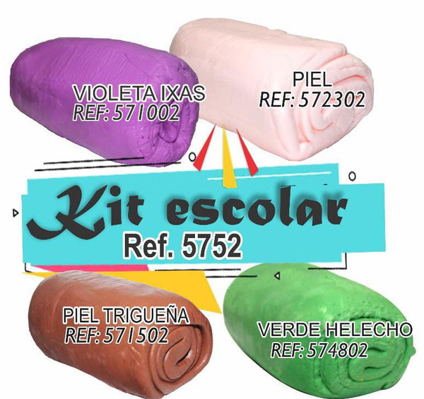 REF: 000005752 QMI. KIT # 3 500 GRS APROX. (PIEL5723/VIOLETA5710/VERDE HELECHO5748/CAF