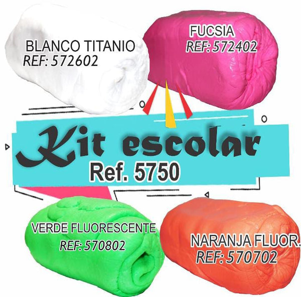 REF: 000005750 QMI. KIT # 1 500 GRS APROX. (NARANJA FL 5707/FUCSIA5724/VERDE FL5708/TITA