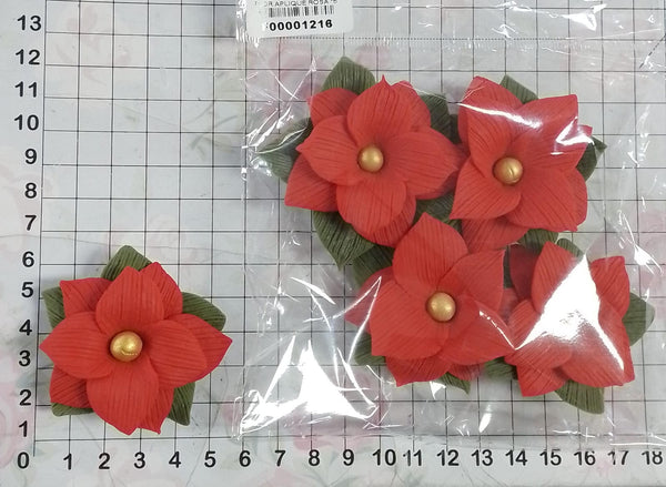 REF: F00001216 FLOR APLIQUE ROSA *5 UND