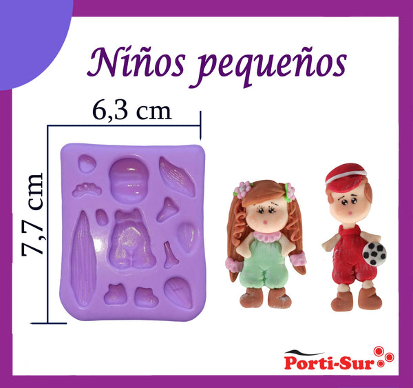 REF: 70000A236 MOLDE SILICONA NIÑOS