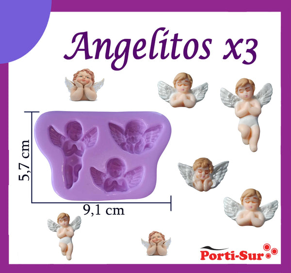 REF: 70000A240 MOLDE SILICONA ANGEL * 3