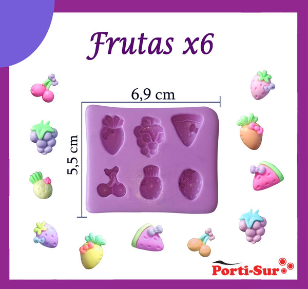 REF: 70000A244 MOLDE SILICONA FRUTAS