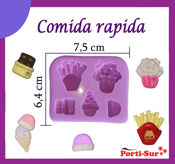 REF: 70000A242 MOLDE SILICONA COMIDAS RAPIDAS