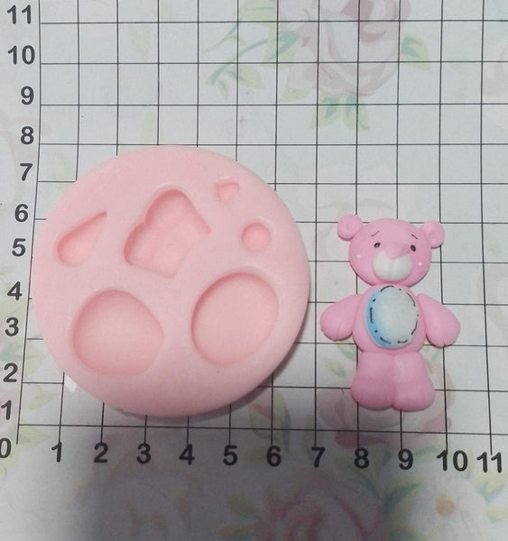 REF: 70000F157 MOLDE SILICONA CON FIGURA OS@  CARIÑOSIT@