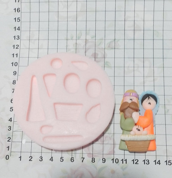 REF: 70000F201 MOLDE SILICONA CON FIGURA NACIMIENTO GRANDE I