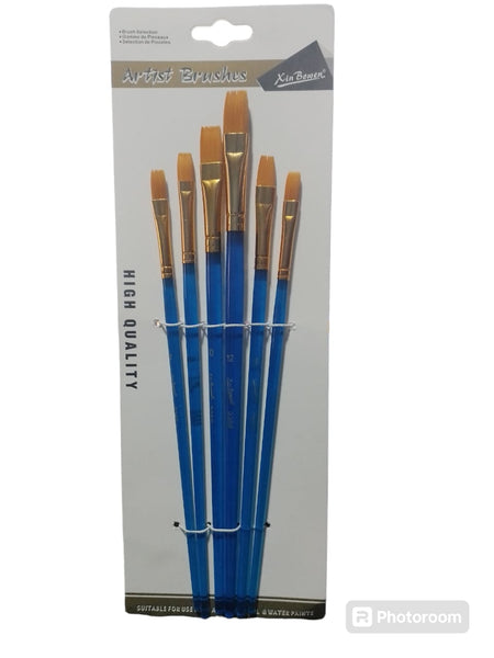 REF: 000029069 CACH. JUEGO PINCEL PLANO X 6 3368