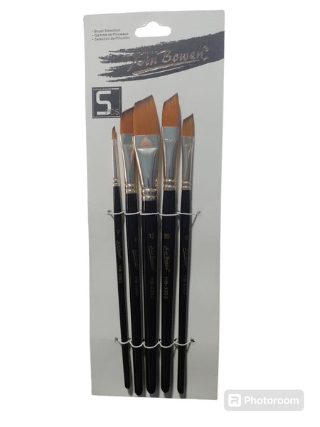 REF: 000029072 CACH. JUEGO PINCELES ANGULAR X 5 PUNTA QUEMADA 3353C