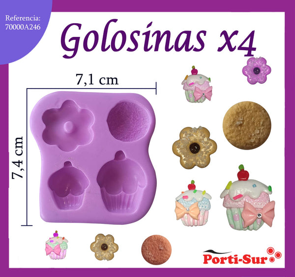 REF: 70000A246 MOLDE SILICONA GOLOSINAS * 4