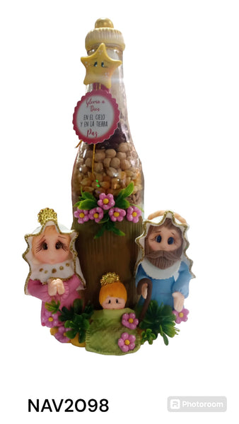 REF: NAV002098 NAV.BOTELLA 7 GRANOS PESEBRE 24 ALTO *11 ANCHO