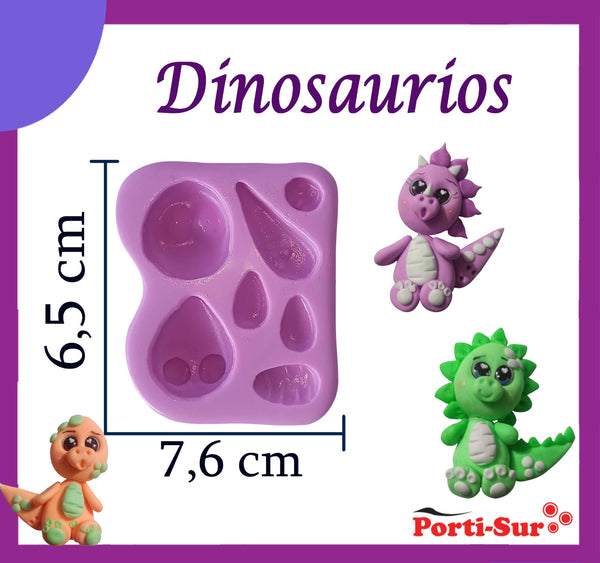 REF: 70000A249 MOLDE SILICONA DINOSAURIO