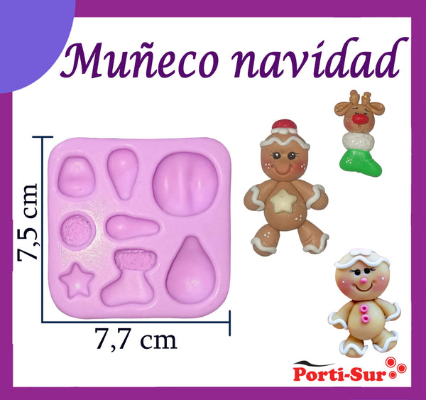 REF: 70000A252 MOLDE SILICONA GALLETA JENGIBRE / BOTA