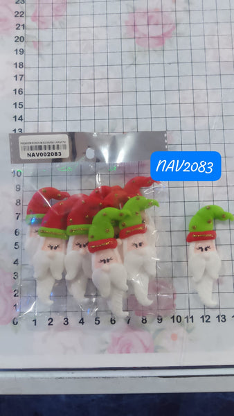 REF: NAV002083 NAV.PRENDEDOR PAPA NOEL BARBA LARGA *10 UND