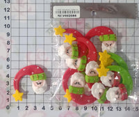 REF: NAV002086 NAV.PRENDEDOR CARA PAPA NOEL LUNA *10 UND YS