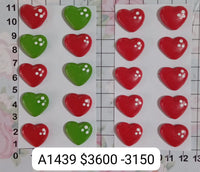 REF: A00001439 APLIQUE CORAZON ROJO *10 UND JL