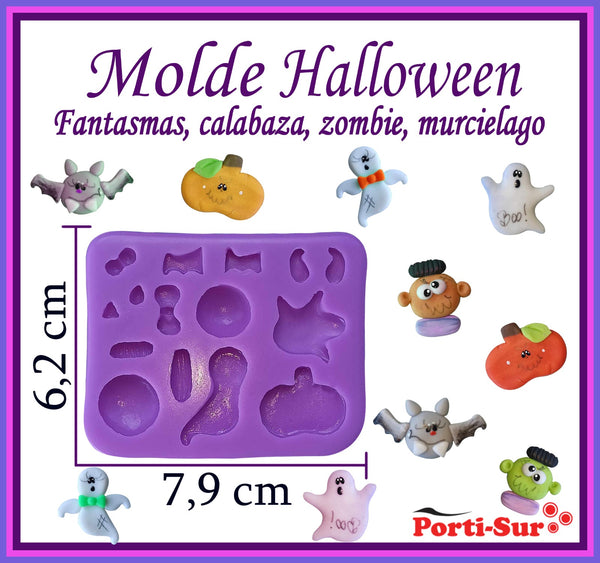 REF: 70000A254 MOLDE SILICONA HALLOWEN FASNTASMAS CALABAZA