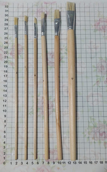 REF: 000029328 CACH. JUEGO PINCEL CHINO PLANO STDO *6 UND