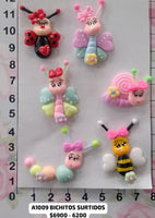 REF: A00001009 APLIQUE BICHITOS SURTIDOS *6 UND  * RL*