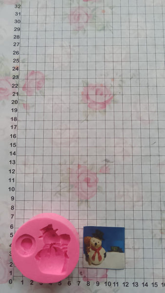 REF: 70000H145 MOLDE SILICONA MUÑECO DE NIEVE GORRO