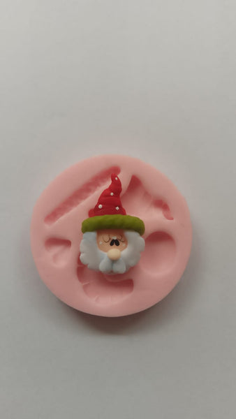 REF: 70000F040 MOLDE SILICONA CON FIGURA CARA NOEL PEQ
