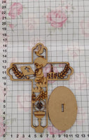 REF: 801000183 LASER CRUZ 1RA COMUNION NIÑO HUECA 15 CMS