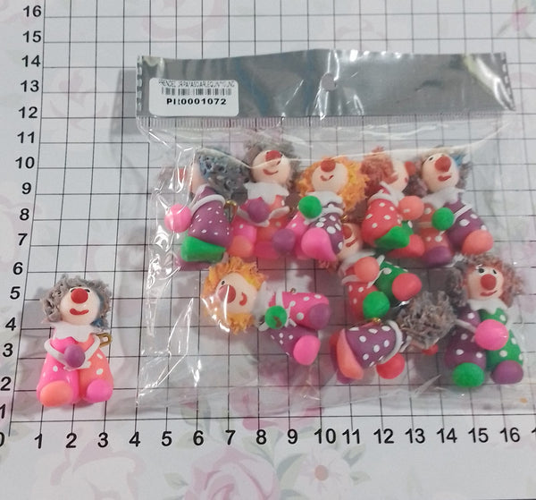 REF: PR0001072 PRENDEDOR PAYASO ARLEQUIN 10 UNDS.   *MVR*
