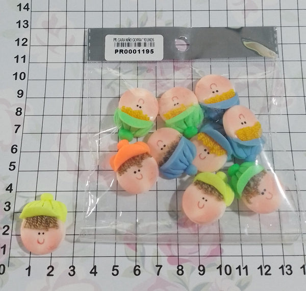 REF: PR0001195 PRENDEDOR CARA NIÑO (2 MOTIVOS) X 10 UNDS  *MM*