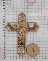REF: 801000182 LASER CRUZ 1RA COMUNION NIÑA HUECA 15 cms