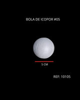 REF: 000010105 ICOPOR BOLA # 5  DIAMETRO 5 CMS