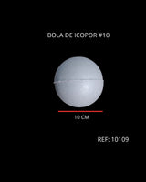 REF: 000010109 ICOPOR BOLA # 10 DIAMETRO 10 CMS