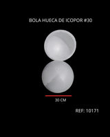 REF: 000010171  ICOPOR BOLA # 30 HUECA DIAMETRO 30 CMS