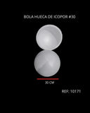 REF: 000010171  ICOPOR BOLA # 30 HUECA DIAMETRO 30 CMS