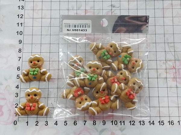 REF: NAV001433 NAV. PRENDEDOR GALLETA JENGIBRE MOÑO *10 UNDS.  *SM*