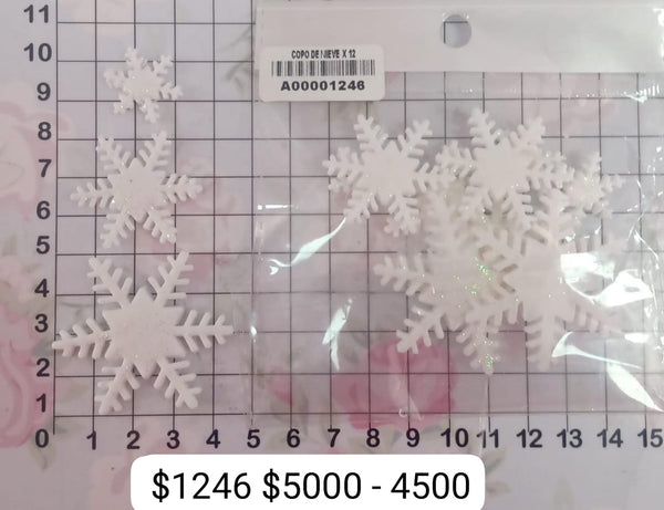 REF: A00001246 APLIQUE COPO DE NIEVE X 12