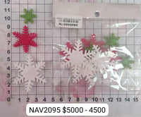 REF: NAV002095 NAV.COPOS NAVIDEÑOS TAMAÑOS SURTIDOS *12 UNDS.   *RD*