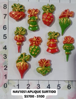REF: NAV001051 NAV. APLIQUE SURTIDO X 10 UNDS  *YKL*