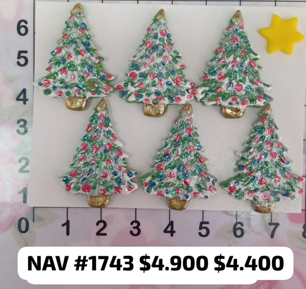 REF: NAV001743 NAV. APLIQUE ARBOL NAVIDAD * 6 UNDS