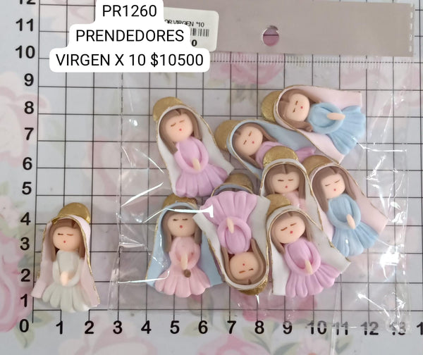 REF: PR0001260 PRENDEDOR VIRGEN * 10 UNDS.   *MM*
