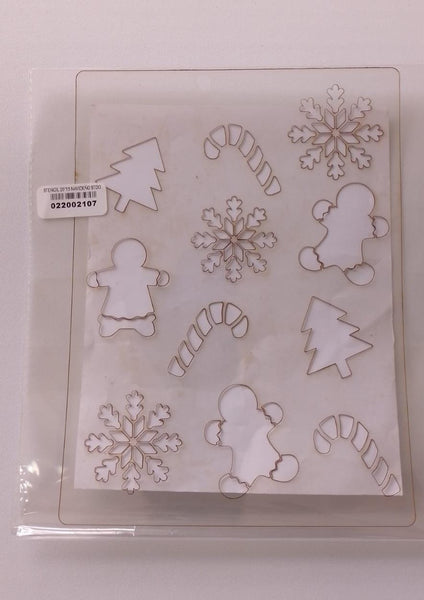 REF: 022002107 STENCIL 20*15 REF # 107 NAVIDEÑO STDO