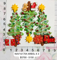 REF: NAV161704 NAV. APLIQUE ARBOL/REGALO/JENGIBRE/TREN  *3