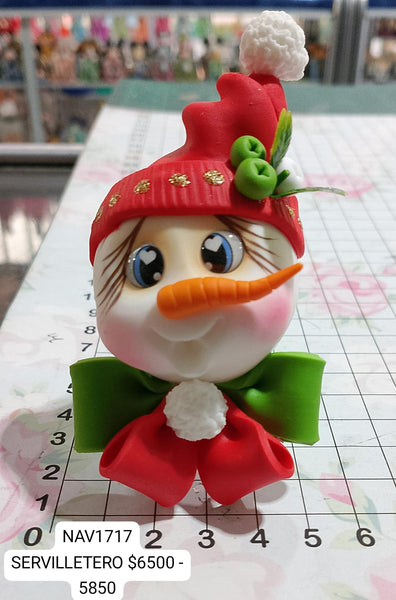 REF: NAV001717 NAV.SERVILLETERO NAVIDEÑO SURTIDO 1 PUESTO 8.5 ALTO *6.5 ANCHO *ER*