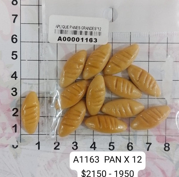REF: A00001163 APLIQUES PANES GRANDES X12