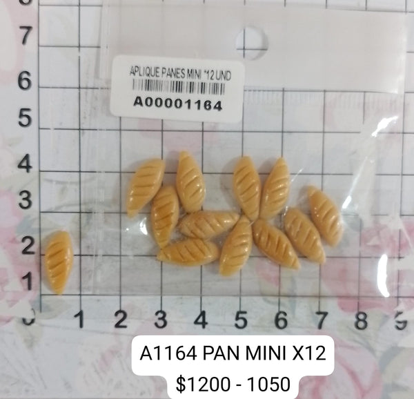 REF: A00001164 APLIQUE PANES MINIS X 12 UNDS.  *MG*