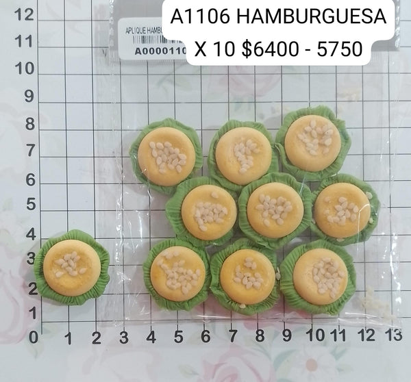 REF: A00001106 HAMBURGUESAS X 10
