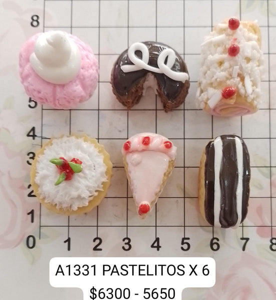 REF: A00001331 APLIQUE PASTELITOS X 6