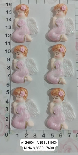 REF: A00126004 APLIQUE ANGEL ALAS FLOR * 6 SM