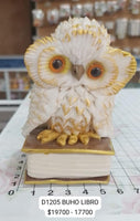 REF: D00001205 DEC. BUHO LIBRO 9.5 * 6.5 CMS   *BCP*