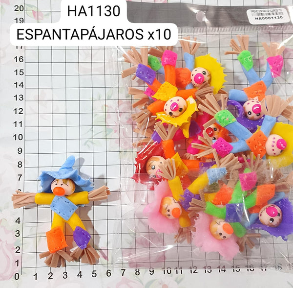 REF: HA0001130 HALLOW. PRENDEDOR ESPANTAPAJAROS X 10 UNDS.   *BN*