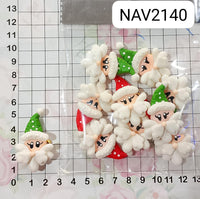REF: NAV002140 NAV. PRENDEDOR PAPA NOEL BARBA *10 UND  *YA*