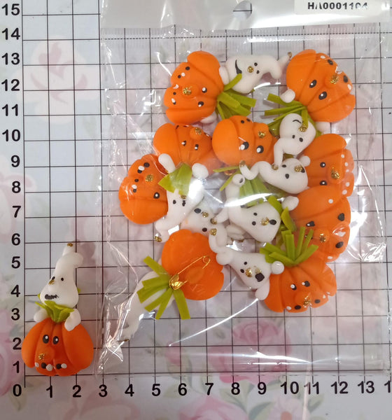 REF: HA0001104 HALLOW. PRENDEDOR FANTASMA CALABAZA   *BN*